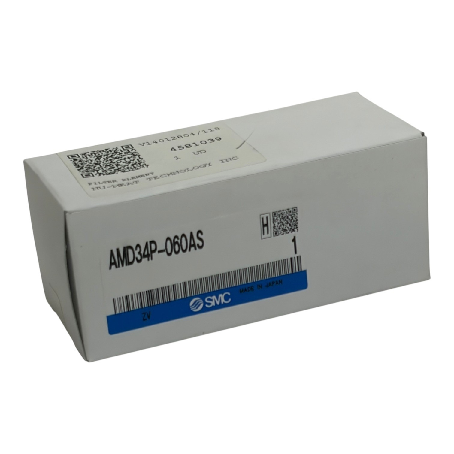 Used SMC AMD34P-060AS Micro Mist Separator Filter Element 0.01 Micron New Box