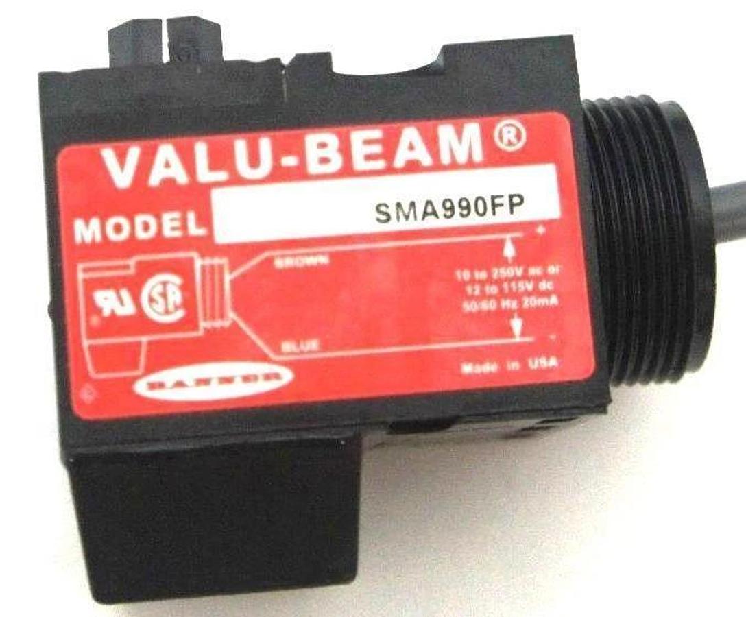 NEW BANNER ENGINEERING SMA990FP VALUE BEAM SENSOR 10-250VAC, 12-115VDC 50/60 HZ