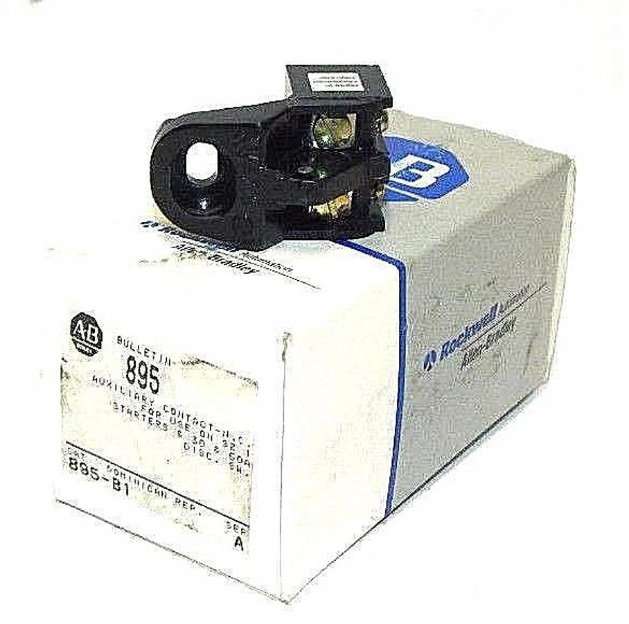 Used NIB ALLEN BRADLEY 895-B1 SERIES A, AUXILIARY CONTACT 30/60 AMP