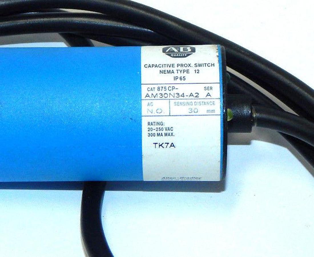 Used NEW ALLEN BRADLEY 875CP-AM30N34-A2, SER. A, PROXIMITY PHOTO SWITCH