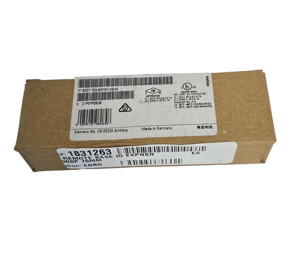 SIEMENS 6ES7-193-6BP00-0BA0 BASEUNIT SIMATIC ET200SP 6ES71936BP000BA0 NSFS