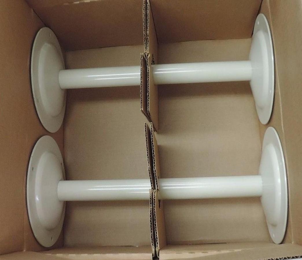 Used 2 NIB HALLOWELL 4805 STEEL PEDESTALS