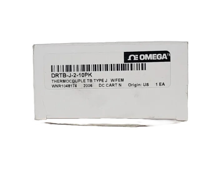 Used LOT OF 3 NIB OMEGA DRTB-J-2-10PK THERMOCOUPLES TB TYPE J W/FEM