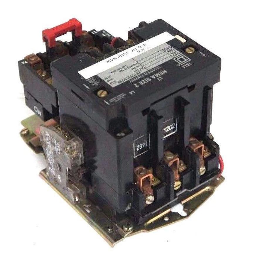 Used SQUARE D 8536-SDO2 FORM: S SERIES: A SIZE 2 STARTER W/ 31063-400-38 COIL