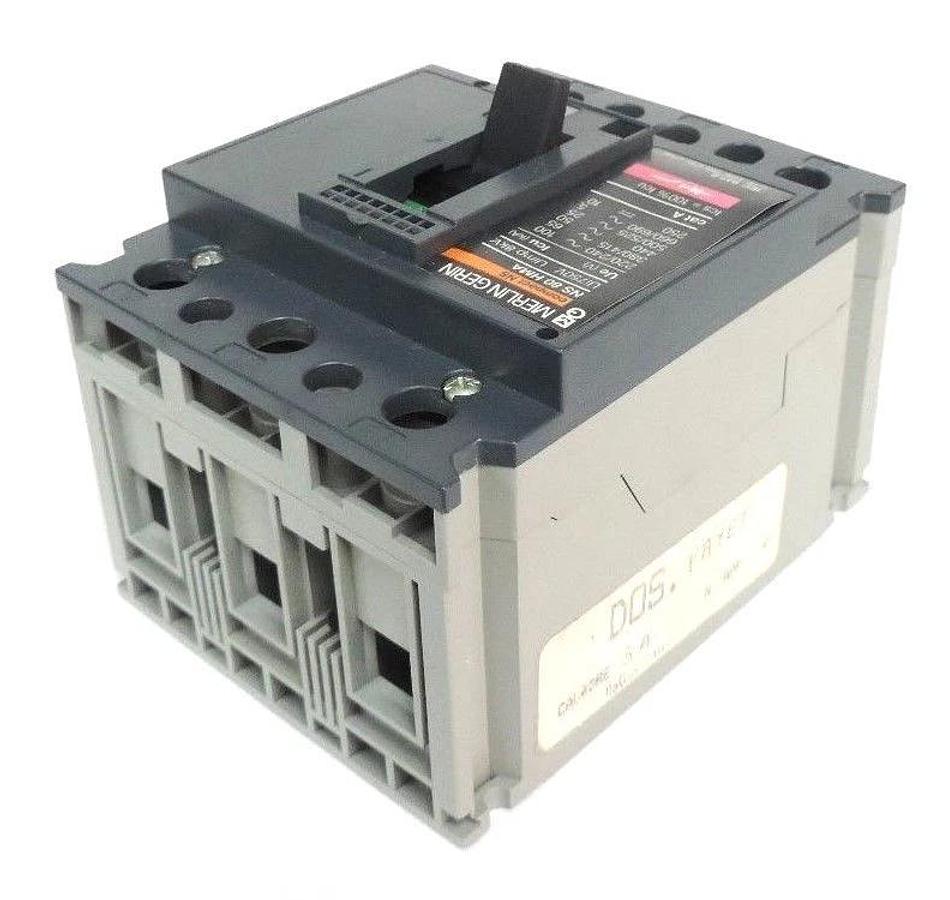Used MERLIN GERIN NS 80 HMA CIRCUIT BREAKER 80AMP, 3POLE, 750V, NS80HMA