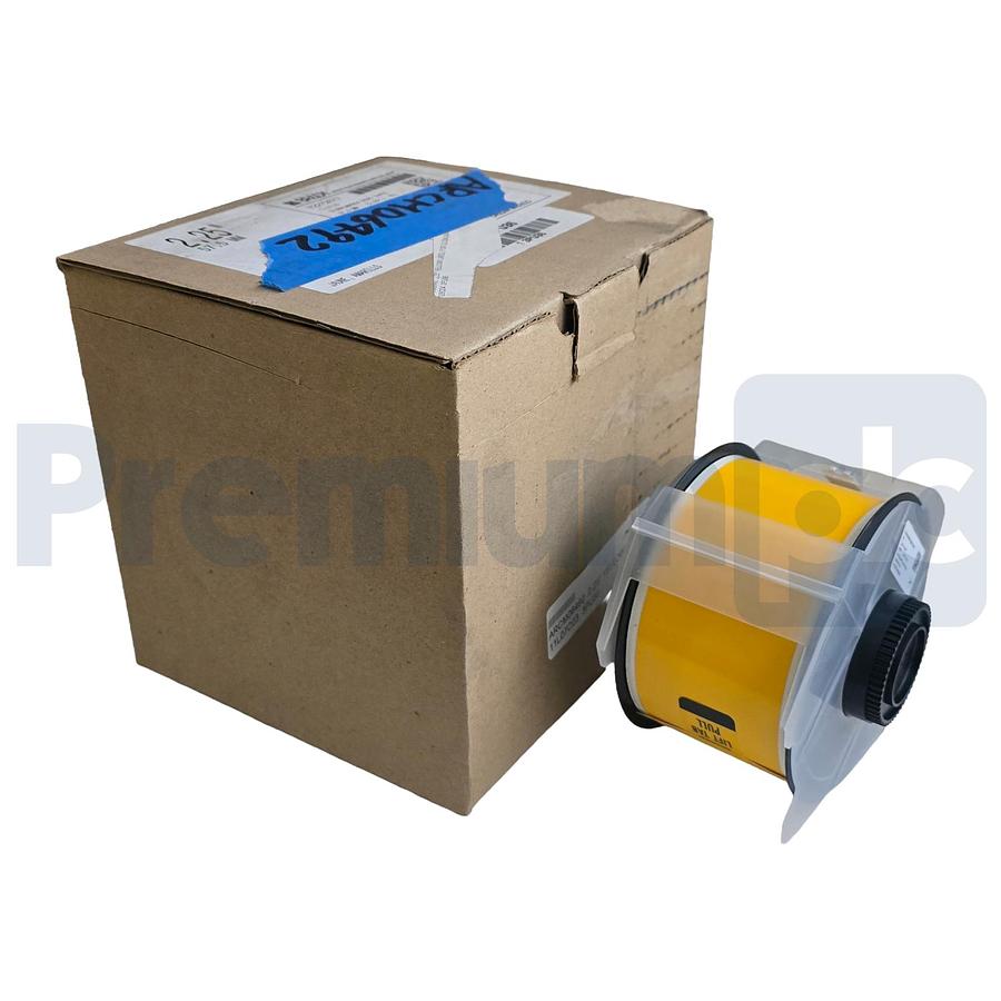 Used BRADY 113116 GlobalMark B-595 Yellow Vinyl Label Cartridge 2.25"x100' Y2272677