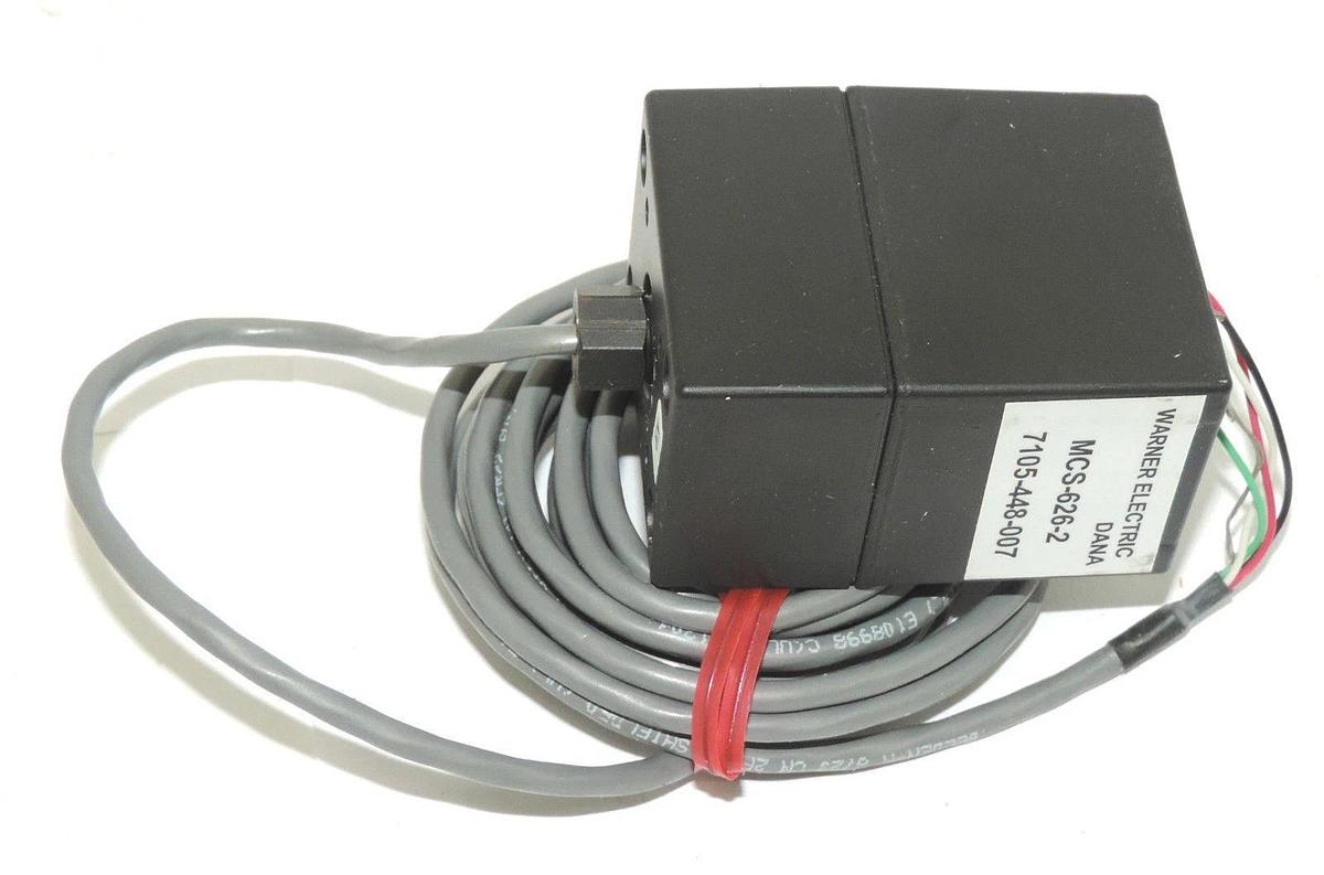Used NIB WARNER ELECTRIC MCS626-2 PHOTOELECTRIC DIFFUSE REFLECTIVE P/N: 7105-448-007