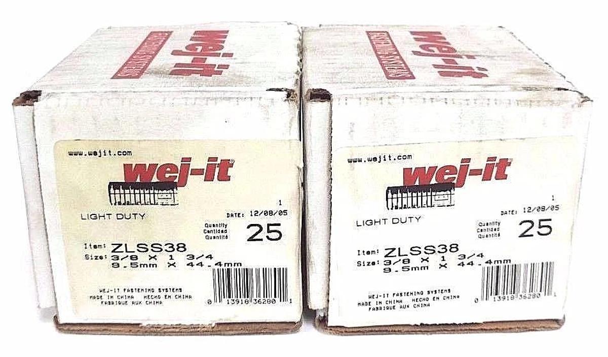 Used NIB WEJ-IT ZLSS38 SCREW SHIELDS 3/8 X 1 3/4 (QTY 42)