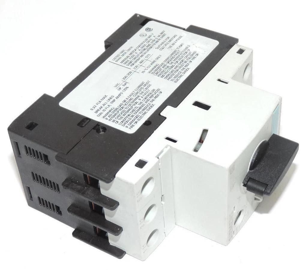Used SIEMENS 3RV1421-0DA10 CIRCUIT BREAKER STARTER 6AMP 3POLE 600V, 3RH11221BB40