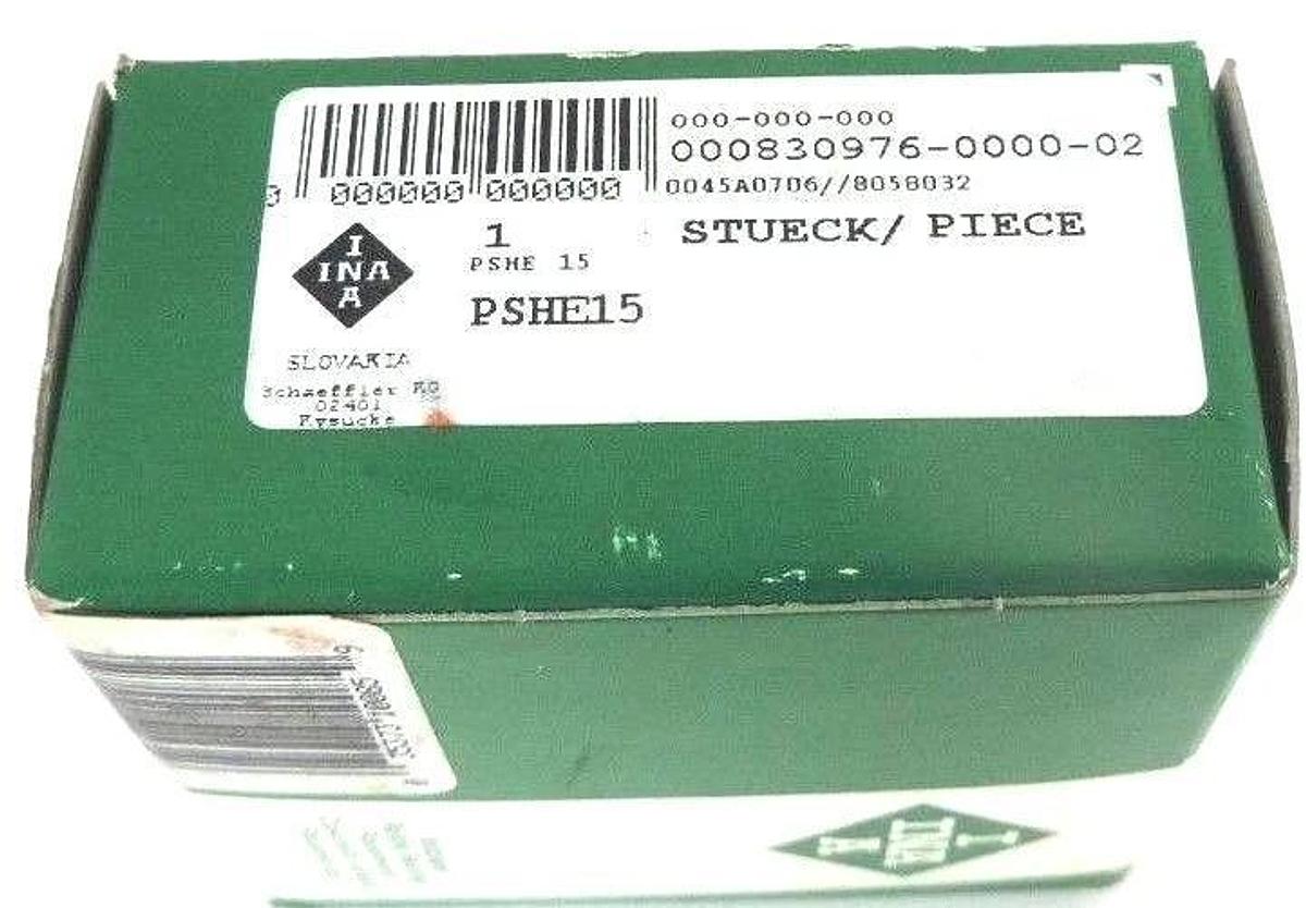 Used NIB INA PSHE15 MOUNTED BEARING 830976