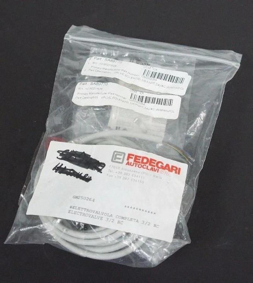 Used FEDEGARI ELECTROVALVE 3/2 SOLENOID VALVE GM250264, MB6-V5, 400125-081, 3530048