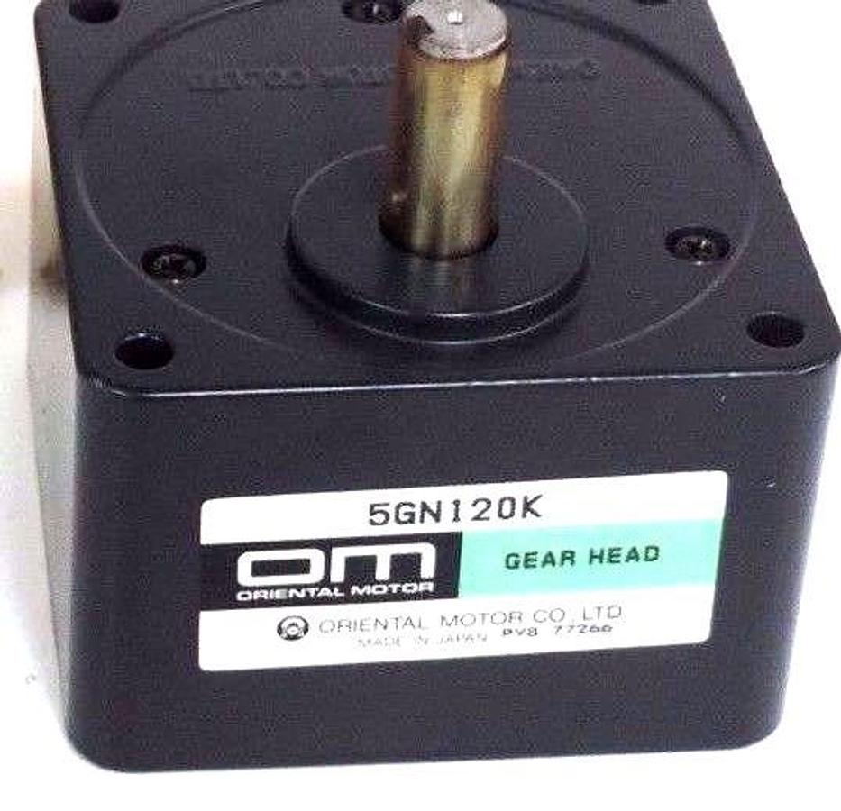 Used NIB ORIENTAL MOTORS 5GN120K GEAR HEAD 120:1 RATIO