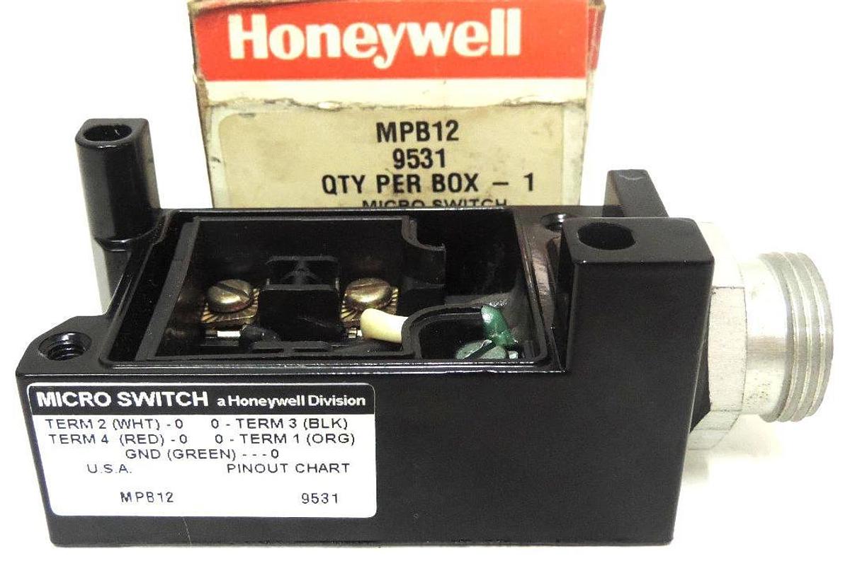Used NIB HONEYWELL MPB12 MICRO SWITCH BASE FOR MP SERIES MPB-12