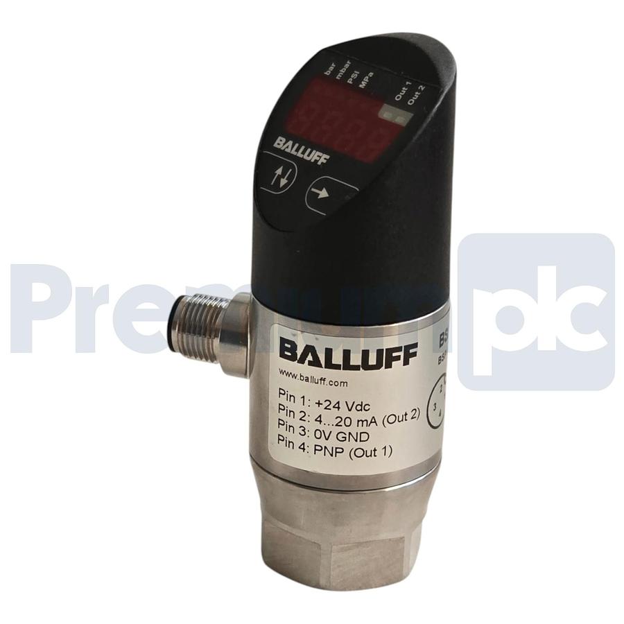 Balluff BSP0017 Digital Pressure Sensor M12 0...20 bar BSP B020-EV002-A02A0B-S4
