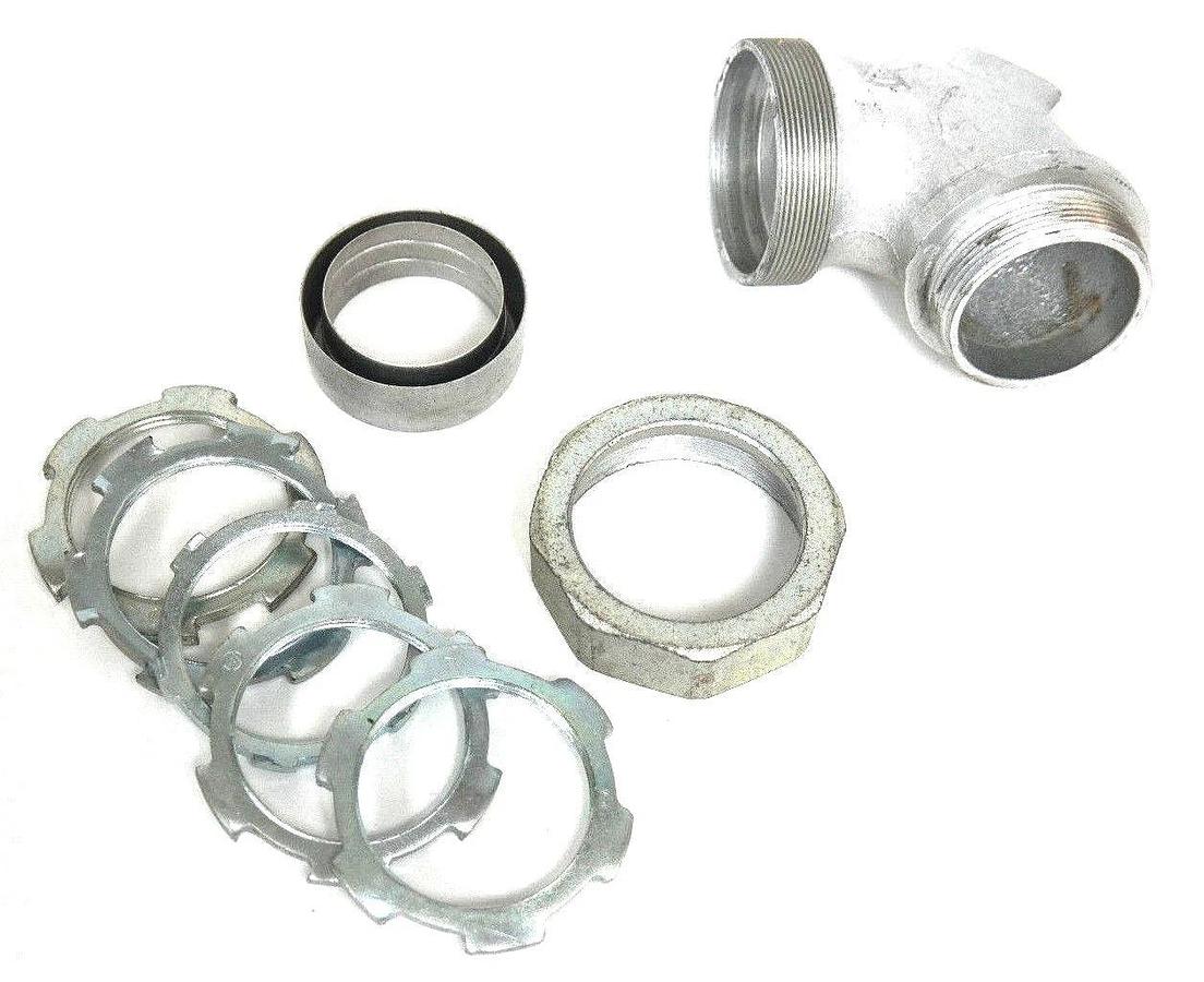 Used NIB APPLETON ST-90200 90 DEG ELBOW CONNECTOR FOR LIQUID TIGHT FLEXIBLE CONDUIT
