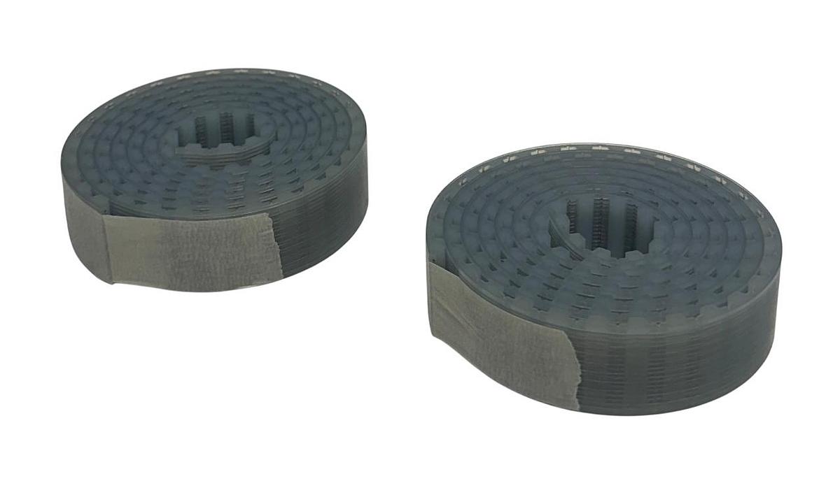 Used 2 B&B 25T10-1380 / 25T101380 POLYURETHANE TIMING BELTS OPEN-ENDED OEM NSNP