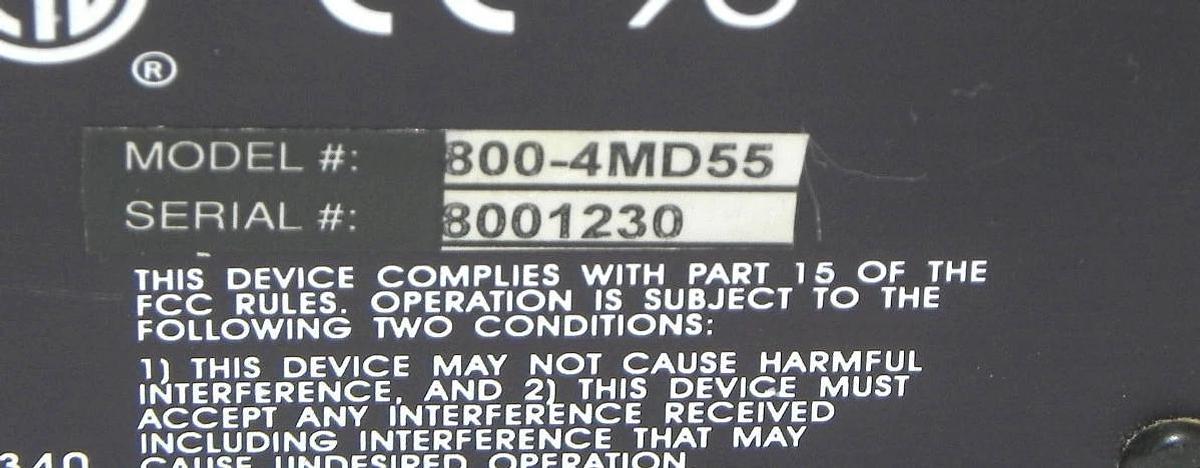 Used DVT 800-4MD55 SERIES 800 CAMERA CONTROLLER 8004MD55