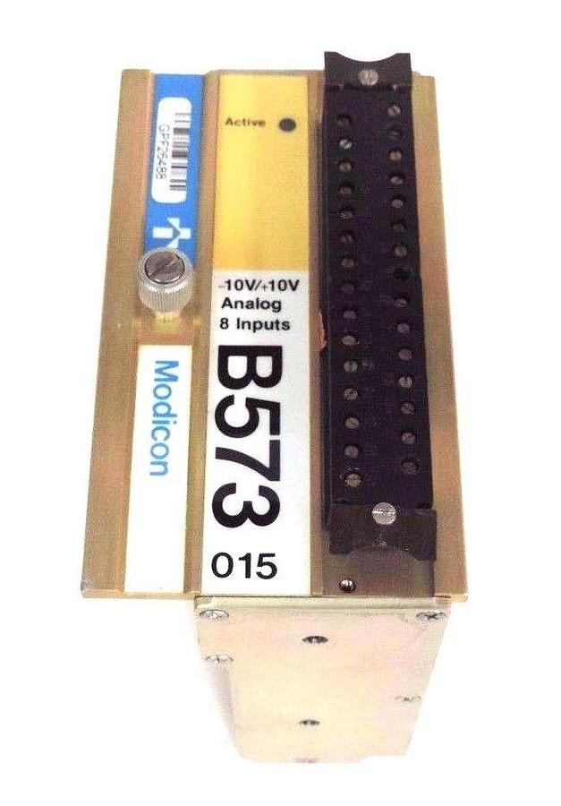 Used GOULD MODICON AS-B573-015 ANALOG MODULE -10V/+10V, 8 INPUTS, ASB573015