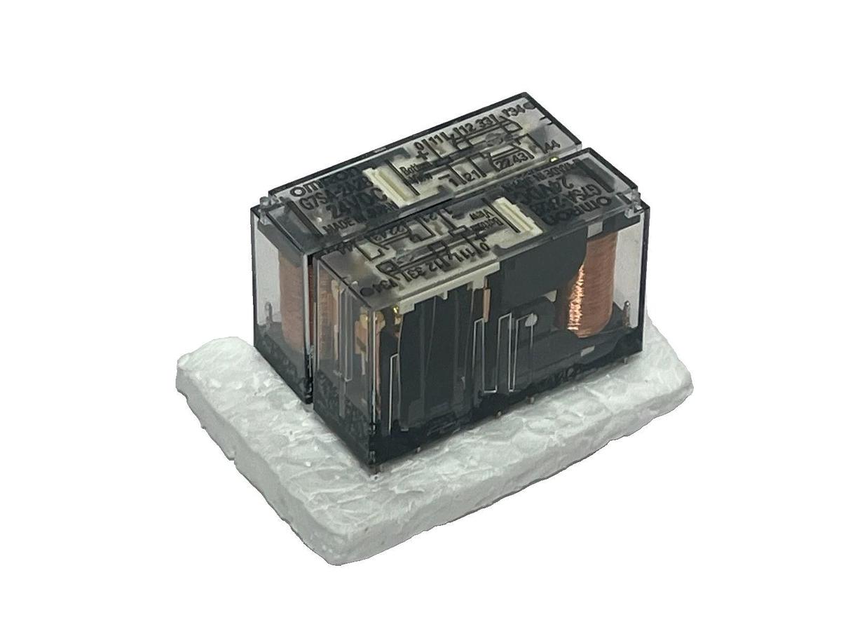 Lot of 2 Omron G7SA-2A2B Safety Relay 4-Pole 24VDC forcibly Guided Contacts