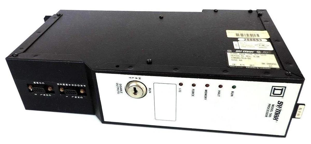 Used SQUARE D SY/MAX 8020-SCP-523X PROCESSOR SERIES M1 REV 9.00 8020SCP523X