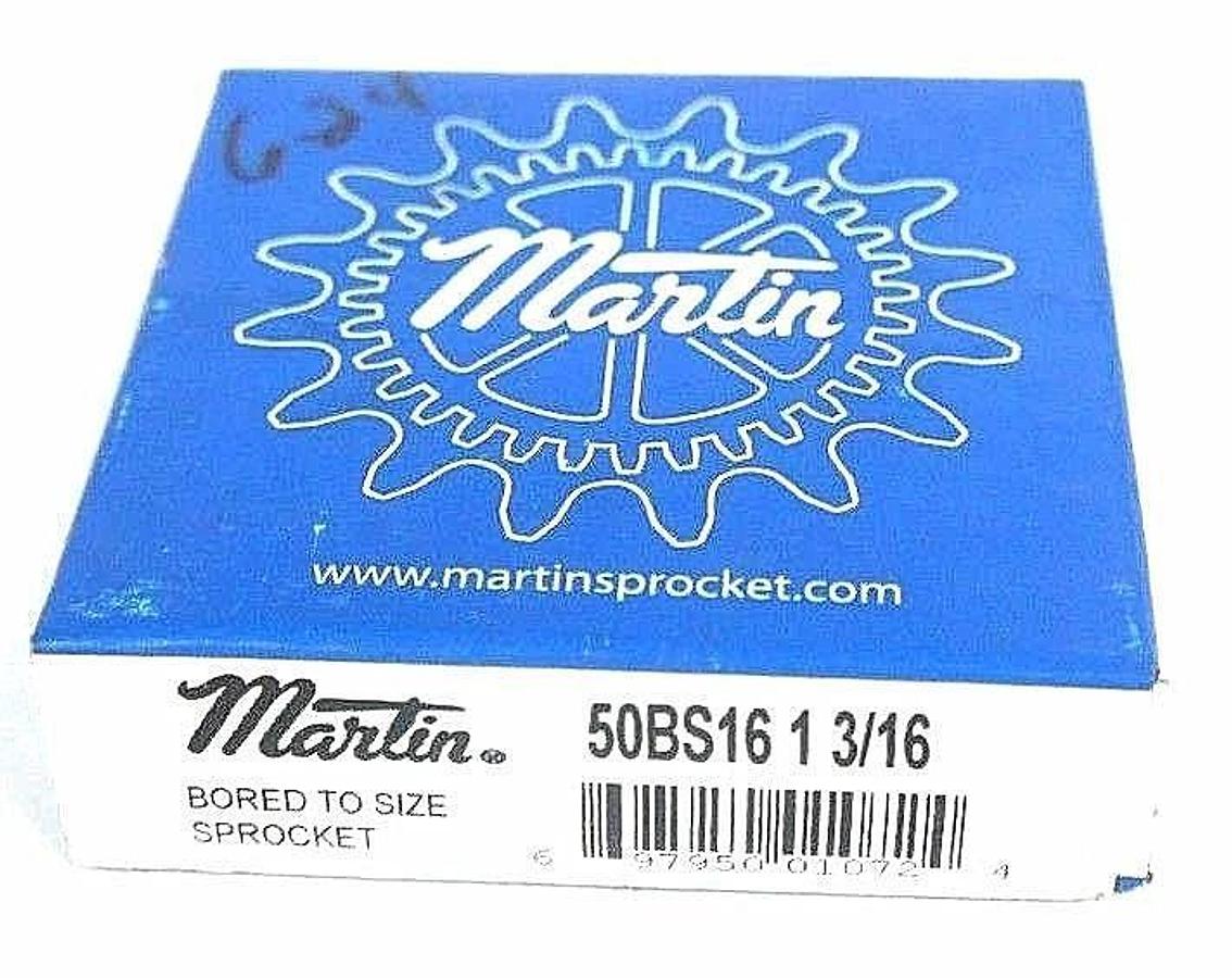 Used FACTORY SEALED MARTIN 50BS16-1-3/16 SPROCKET 1-3/16" BORE 16 TEETH 50BS161316