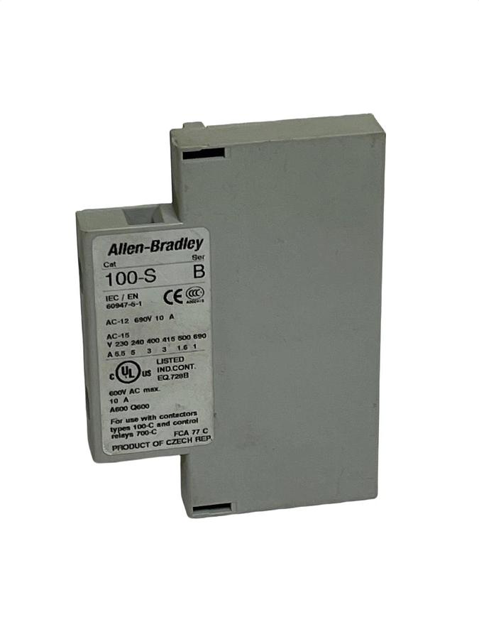 Used Lot of 2 Allen Bradley 100-S Series B Auxiliary Contact Blocks