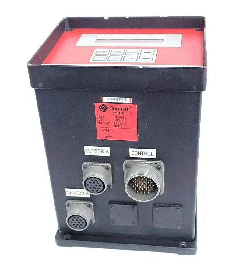 Used SYRON DBA020 DOUBLE BLANK ANALYZER 120VAC S/N:003