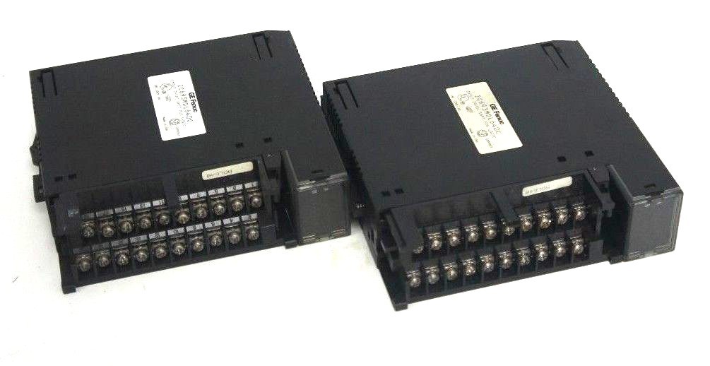 Used LOT OF 2 GE FANUC IC693MDL640C INPUT MODULE 24VDC 16 PT POS LOGIC MISSING DOORS