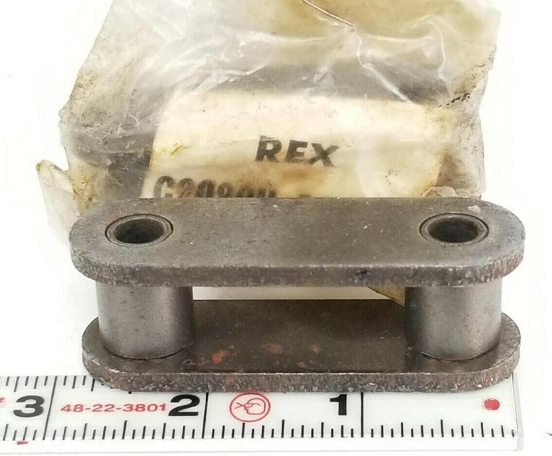 Used LOT OF 11 NEW REX LINK-BELT C2020H CHAIN ROLLER LINKS