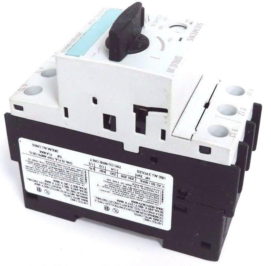 Used SIEMENS 3RV1021-0HA10 CIRCUIT BREAKER 3RV10210HA10