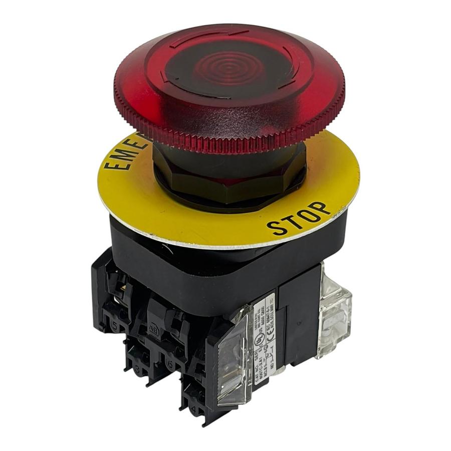 Used Allen Bradley 800HC-FRXTQ24RA1 Emergency Stop Illuminated E-Stop Switch