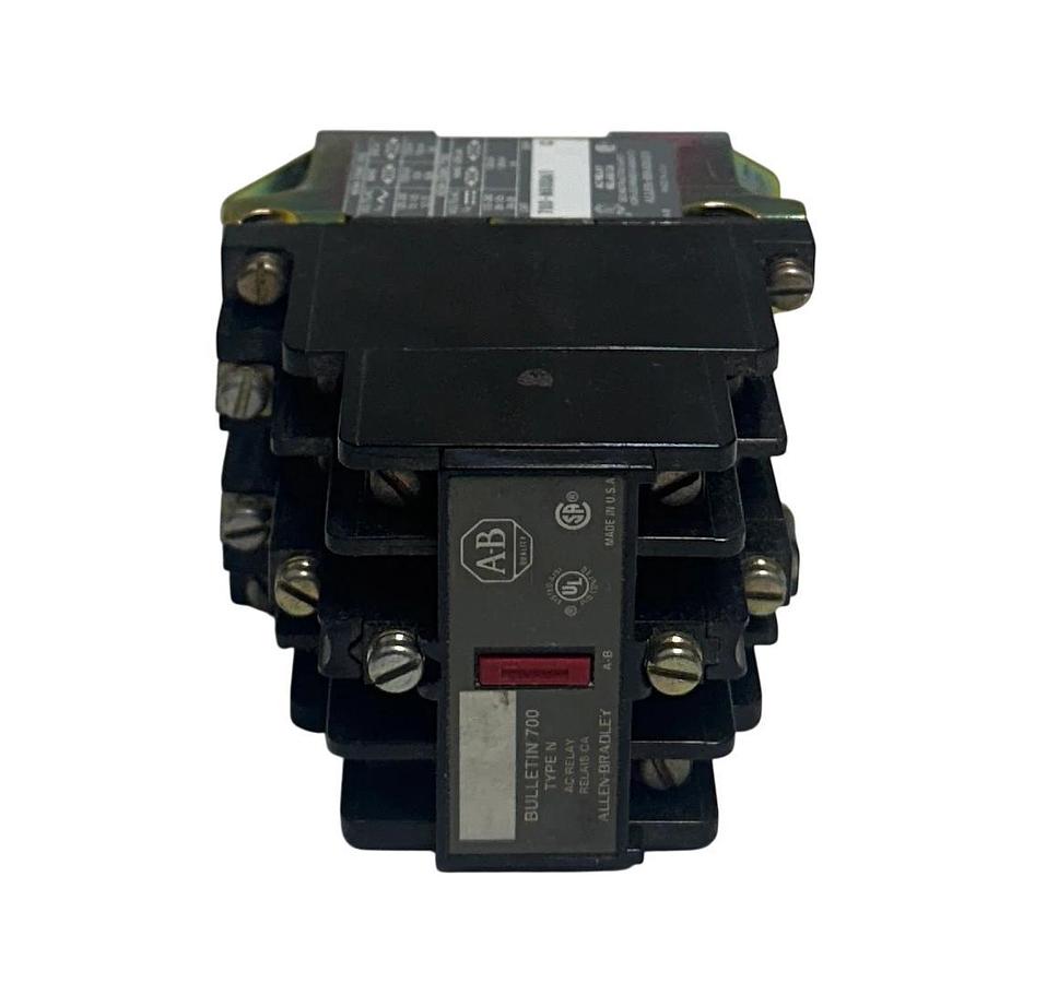 Used ALLEN BRADLEY 700-N600A1 /C BULLETIN 700 AC CONTROL RELAY 120-300VAC USNP