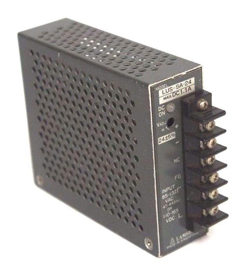 Used LAMBDA ELECTRONICS LUS-9A-24 POWER SUPPLY 1.1A, 85-132 VAC LUS9A24