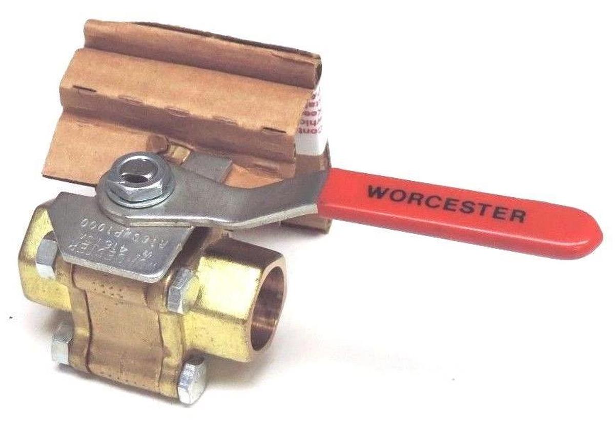 NEW WORCESTER 416TSW BALL VALVE 1/2" R16CWP1000