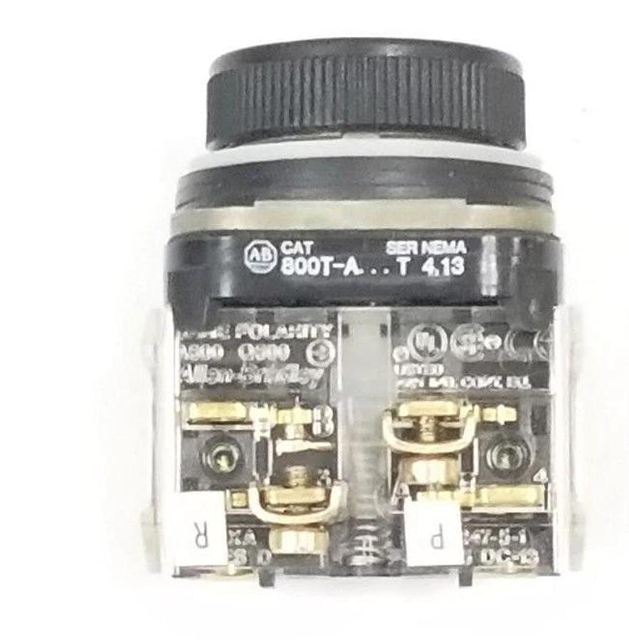 Used ALLEN-BRADLEY 800T-A... SER. T NEMA 4,13 PUSHBUTTON W/ 800T-XA CONTACT BLOCK