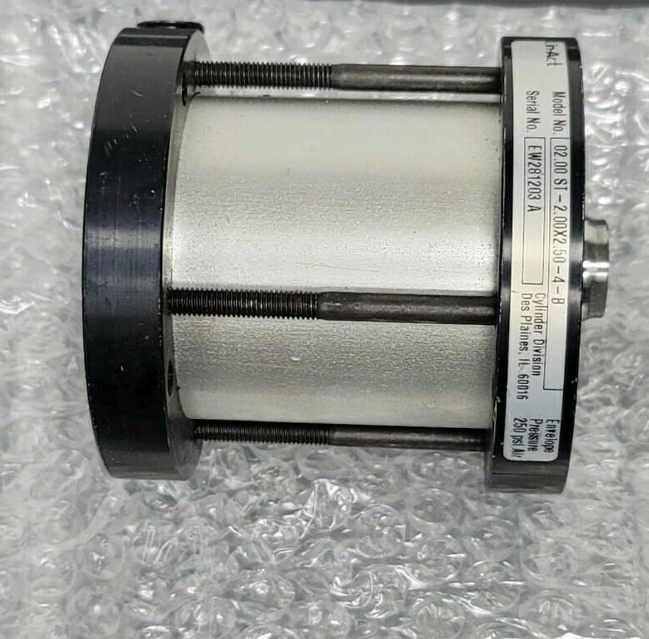 Used LIN-ACT 02.00 ST-2.00X2.50-4-B CYLINDER 250 PSI AIR