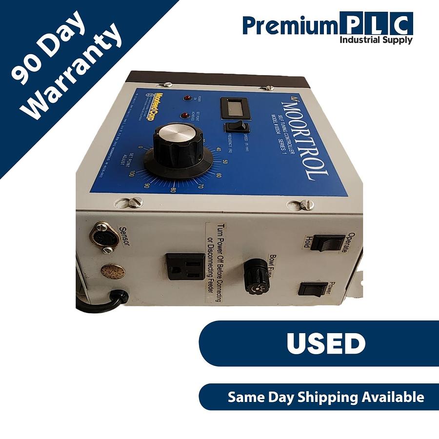 Used USED MOORFEED CORP 83534 SERIES 1 MOORTROL SELF TUNING FEEDER CONTROLLER