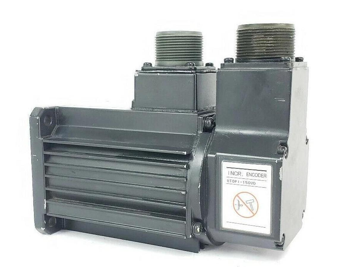 Used YASKAWA USAREM-03BE2K AC SERVO MOTOR W/ UTOPI-150VD INCR. ENCODER USAREM03BE2K