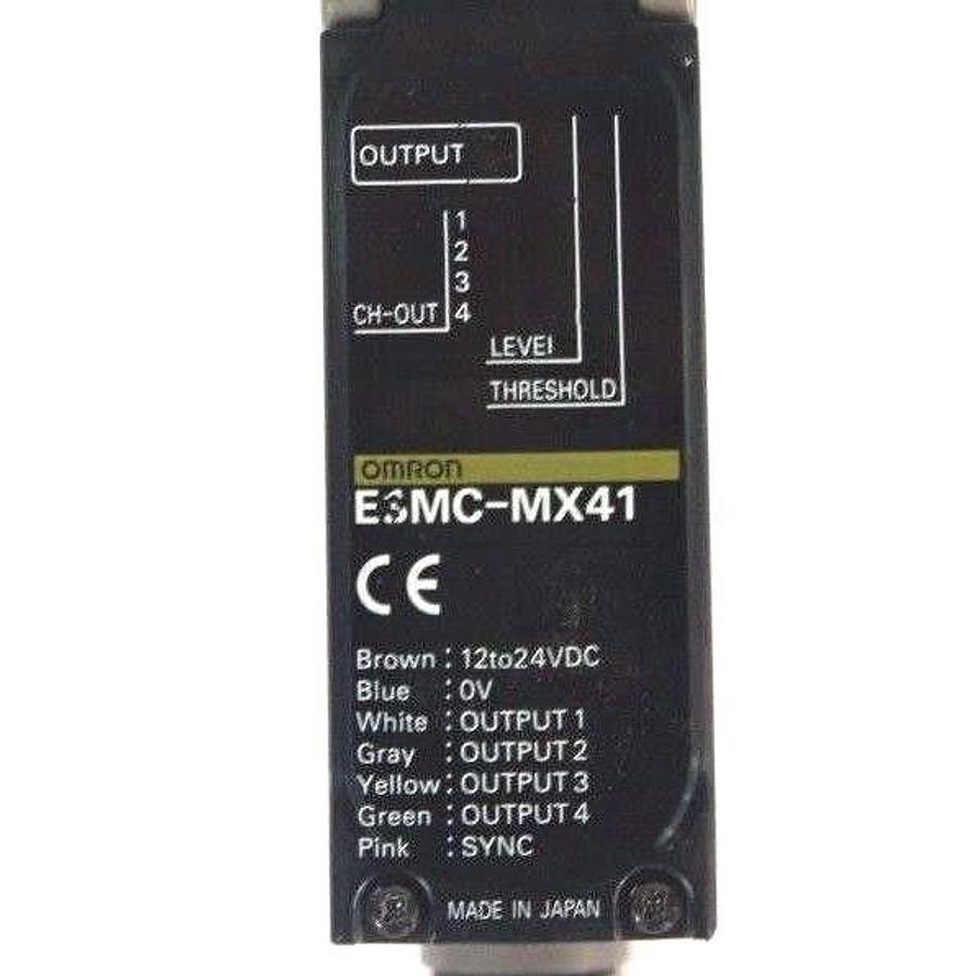 Used OMRON E3MC-MX41 FIBER OPTIC COLOR SENSOR RGB 12-24VDC, E3MCMX41
