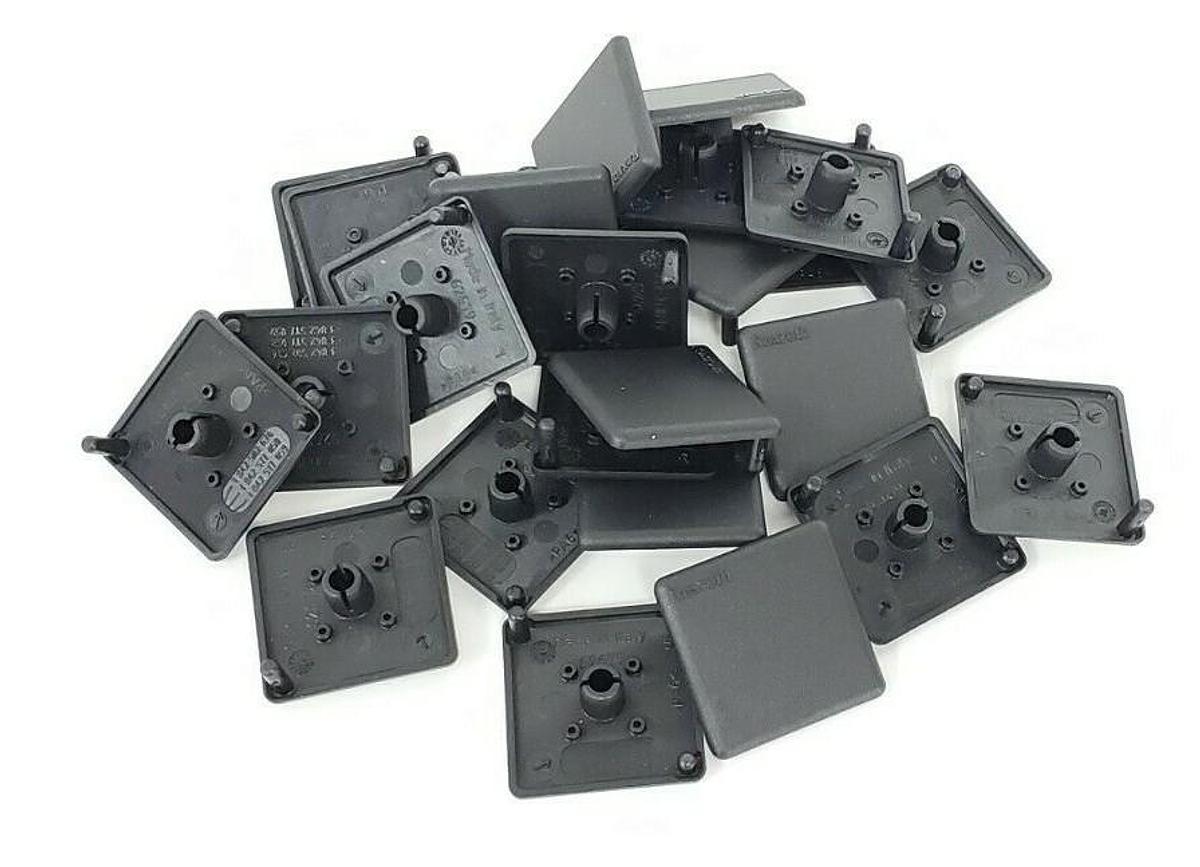 Used LOT OF 25 NEW BOSCH REXROTH 842502674 COVER CAPS 45X45MM BLACK 842-502-674