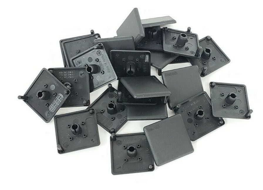 Used LOT OF 25 NEW BOSCH REXROTH 842502674 COVER CAPS 45X45MM BLACK 842-502-674