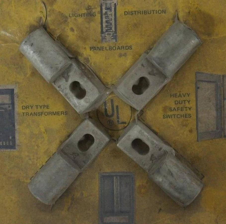 Used LOT OF 8 NEW SQUARE D VCEL-021-14S1-DP VERSA CRIMP COMPRESSION LUGS 29201