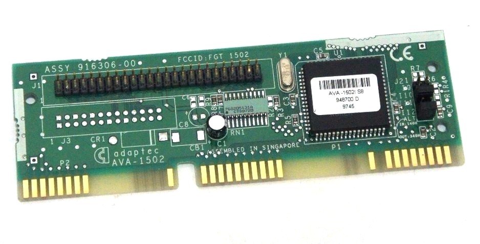 Used NEW ADAPTEC AVA-1502 SCSI CARD ISA, ASSY: 916306-00, AVA1502