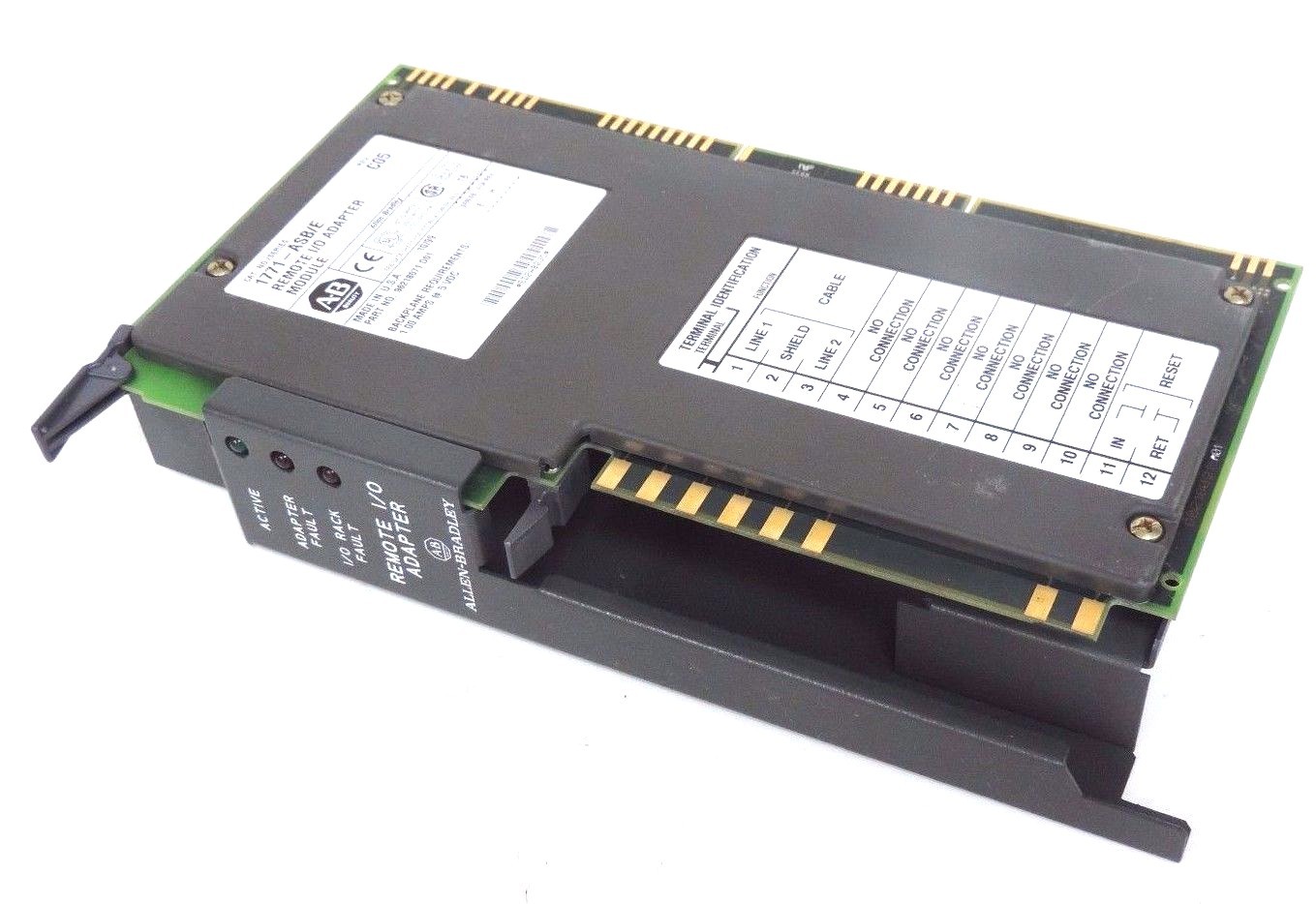 Used ALLEN BRADLEY 1771-ASB/E REMOTE I/O ADAPTER MODULE REV C05 1771ASBE