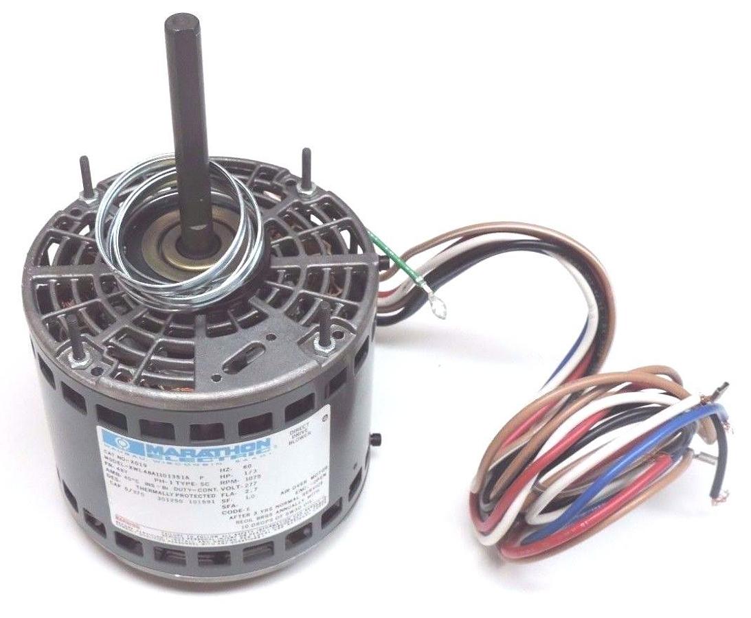 Used NIB MARATHON ELECTRIC X019 DIRECT DRIVE MOTOR XWL48A1101351A 1/3HP, 1075RPM