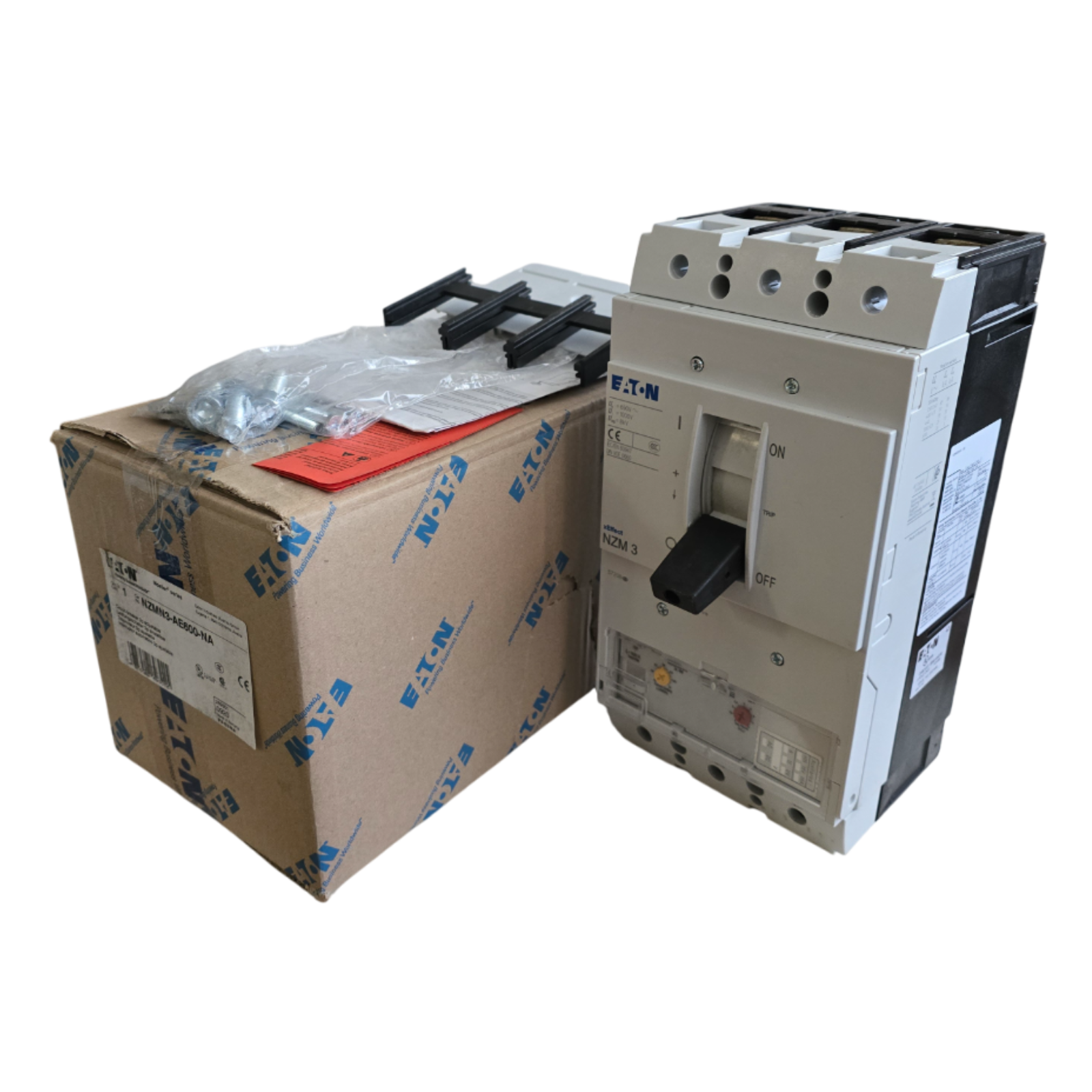 Used EATON MOELLER NZMN3-AE600-NA - NZM CIRCUIT BREAKER 3P 600A w/MAGNETIC TRIP NSMP