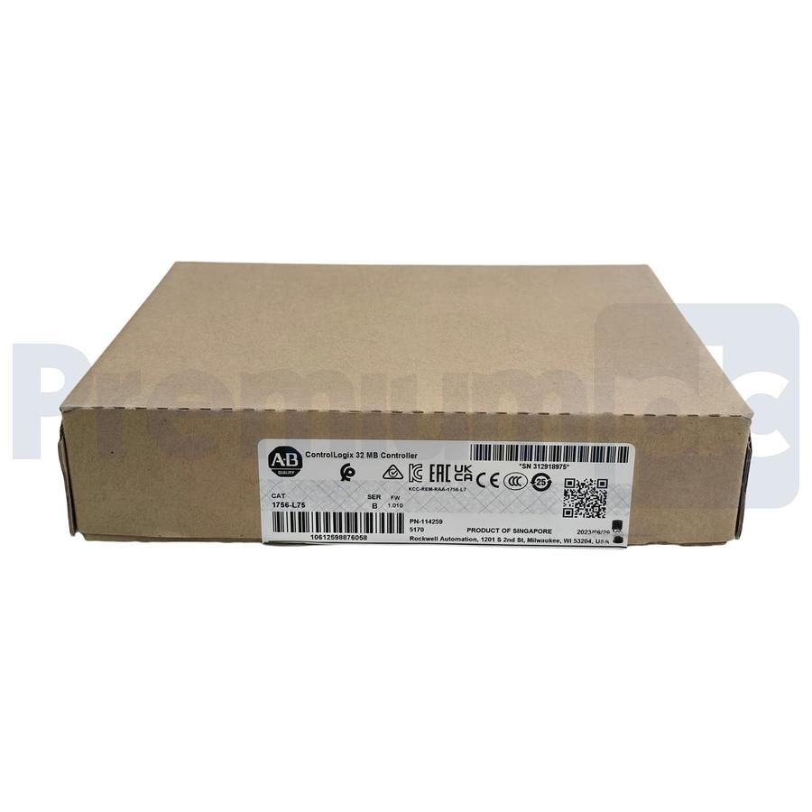 Used Opened Pre-Owned Allen Bradley 1756-L75 /B ControlLogix 32MB Controller FW 1.010