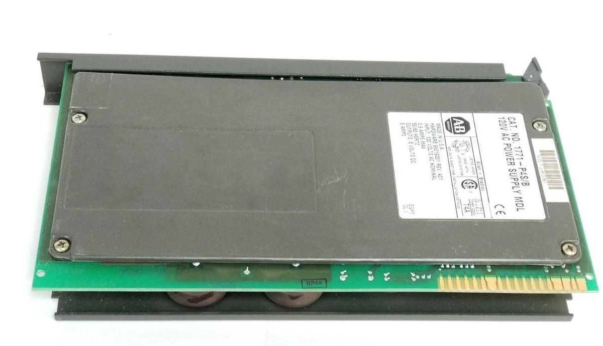 Used ALLEN BRADLEY 1771-P4S/B POWER SUPPLY 120VAC 96219201 REV. A01 SER. B 1771-P4S