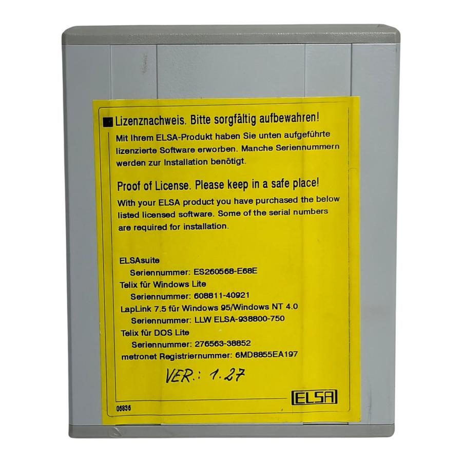 Used ELSA MicroLink 33.6TQV External Analog Dial-Up Modem Boxed - Used Complete