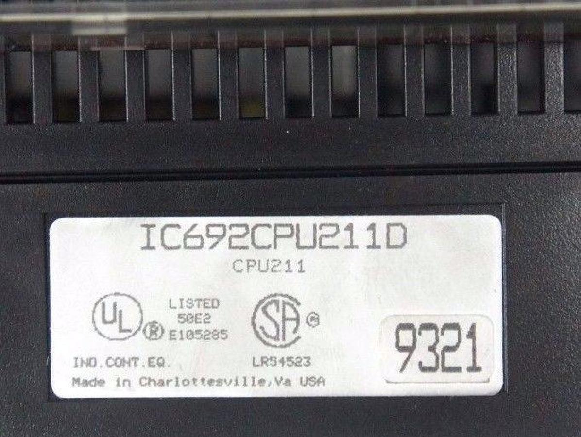 Used GE FANUC IC692MAA541C SERIES 90-20 PROGRAMMABLE CONTROLLER 120 VAC IC692CPU211D